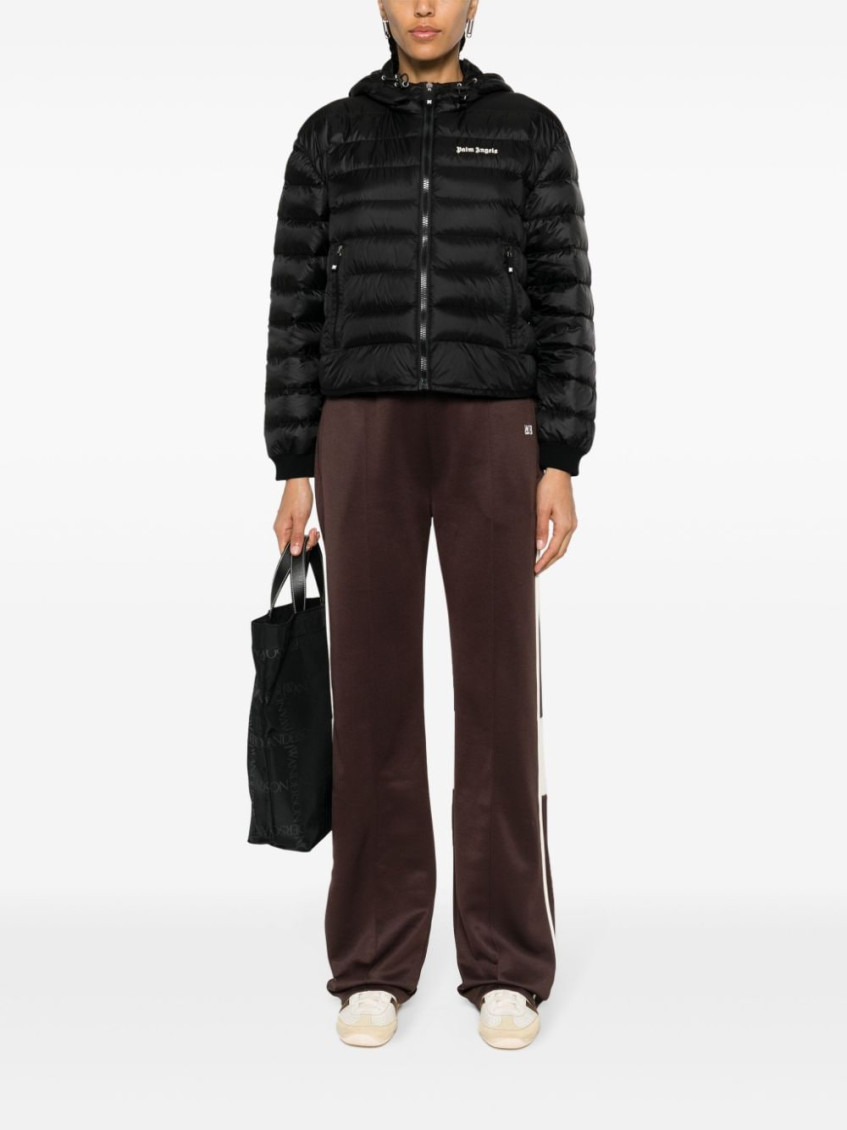 Hooded down jacket - Black