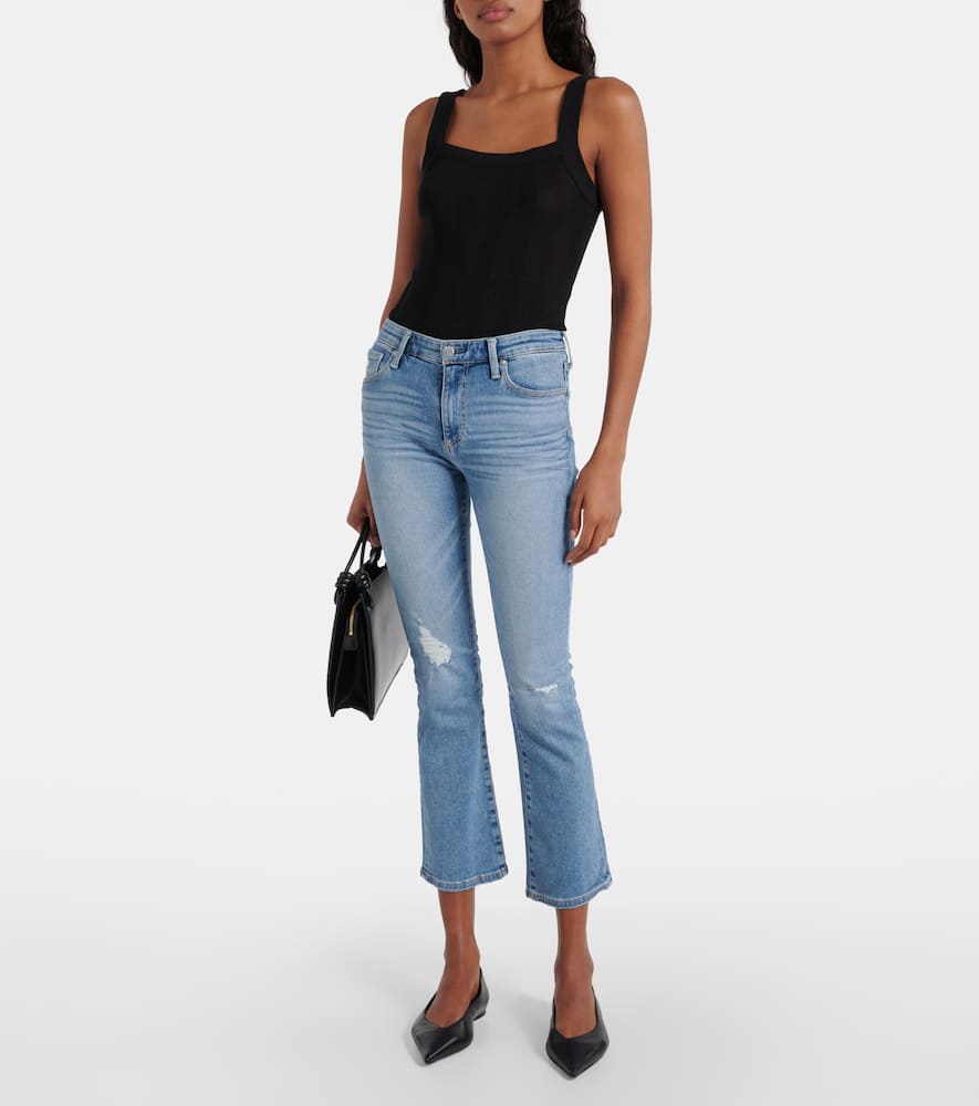 Jodi mid-rise cropped flared jeans