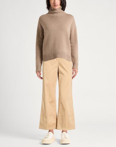 Woman Pants Camel Size 0 Cotton, Elastane