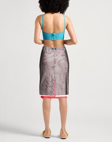 Woman Midi skirt Black Size 8 Polyester, Elastane