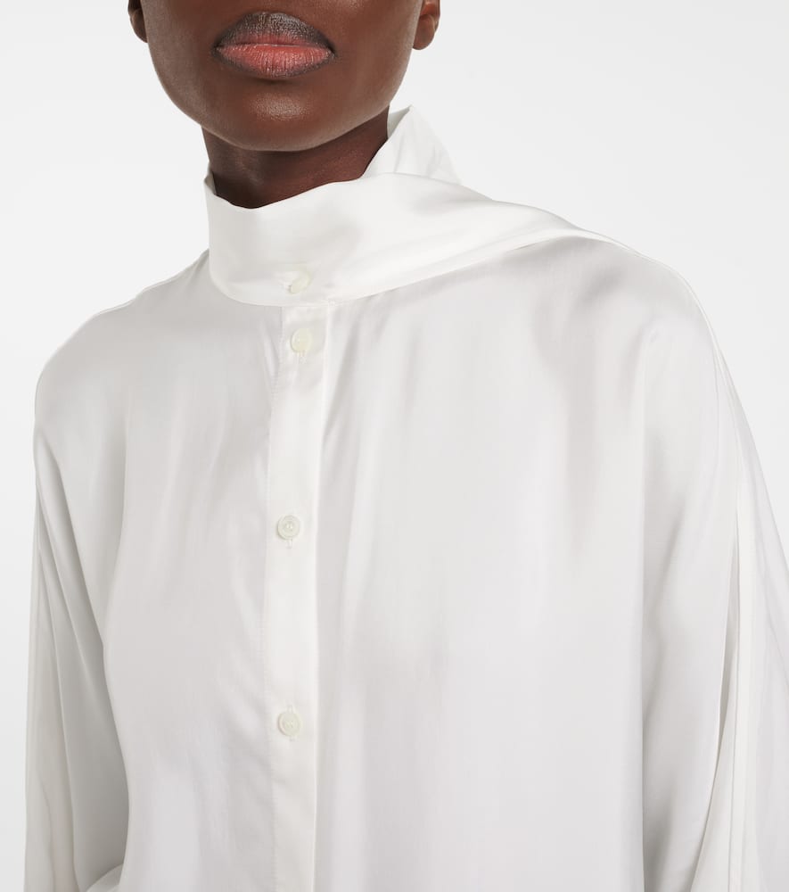 Tie-neck blouse