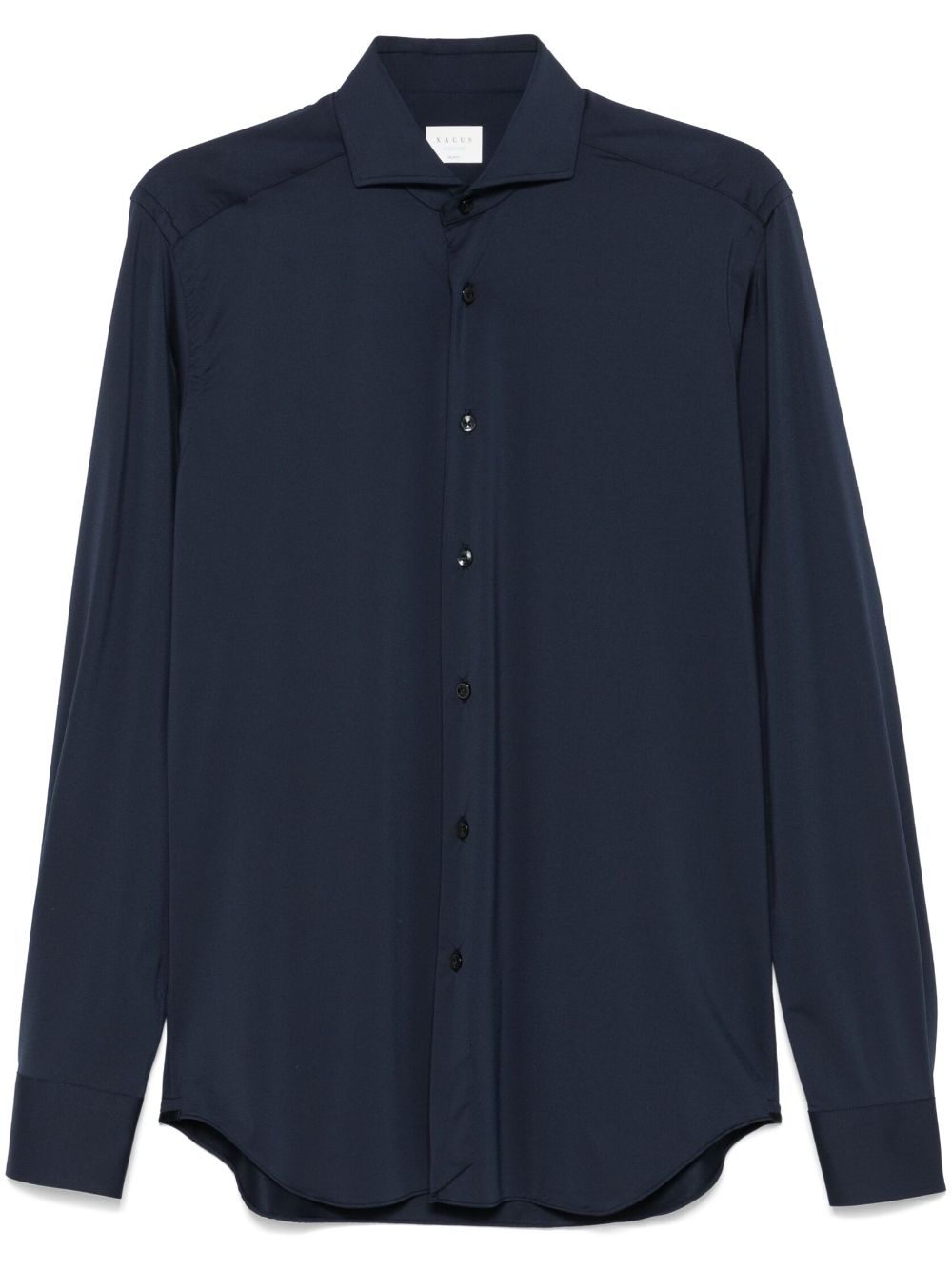 Spread-collar shirt - Blue