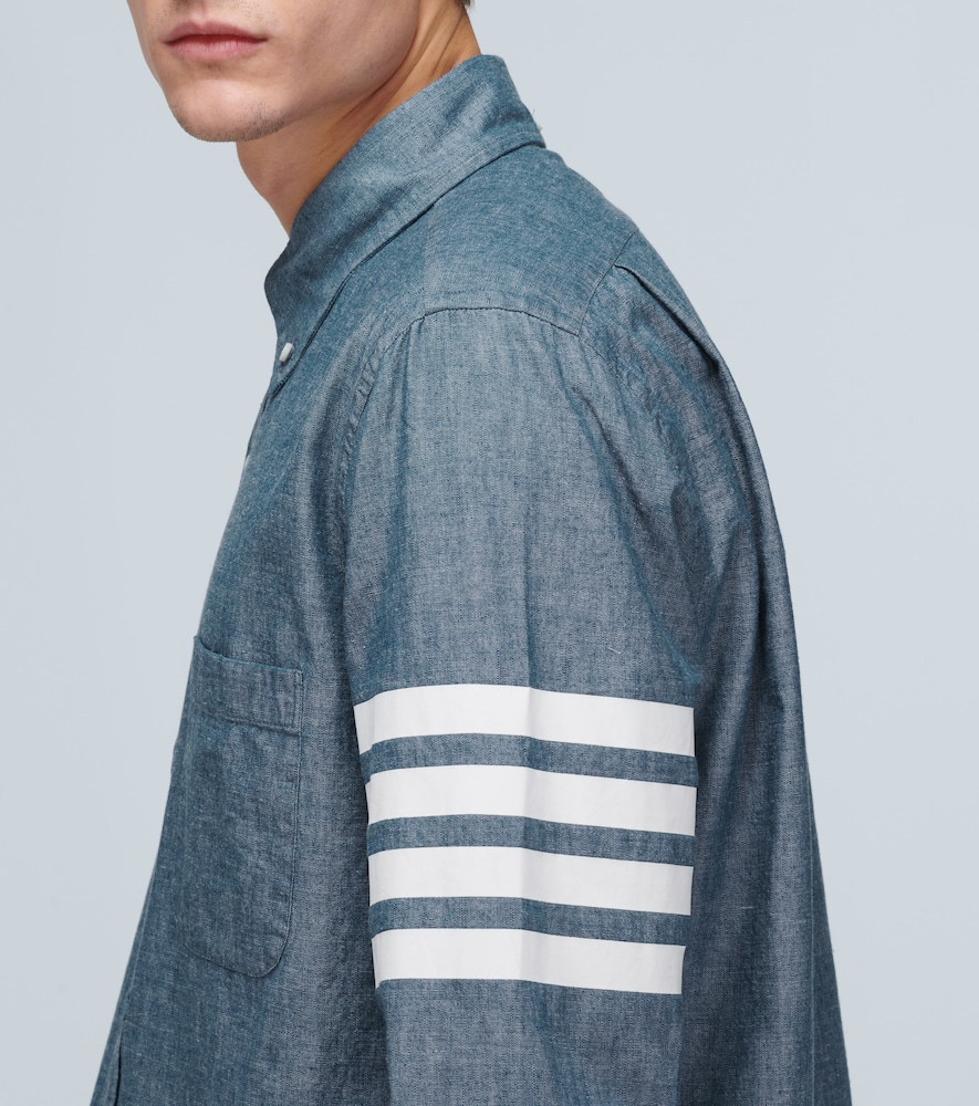4-Bar chambray shirt