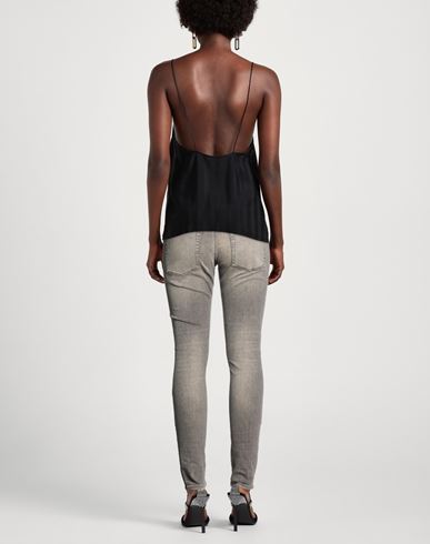 Woman Jeans Grey Size 32 Cotton, Elastomultiester, Elastane
