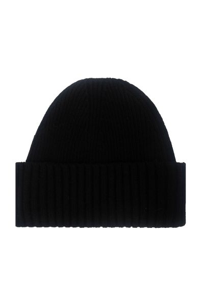 Y-3 Logo Printed Ribbed-Knit Beanie