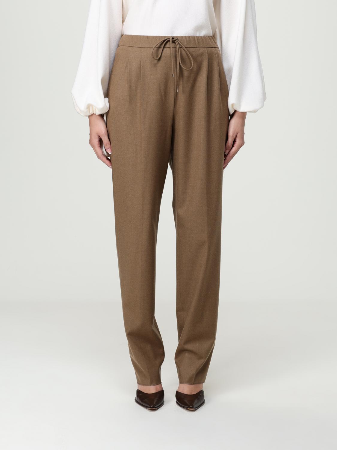 Pants Woman color Brown