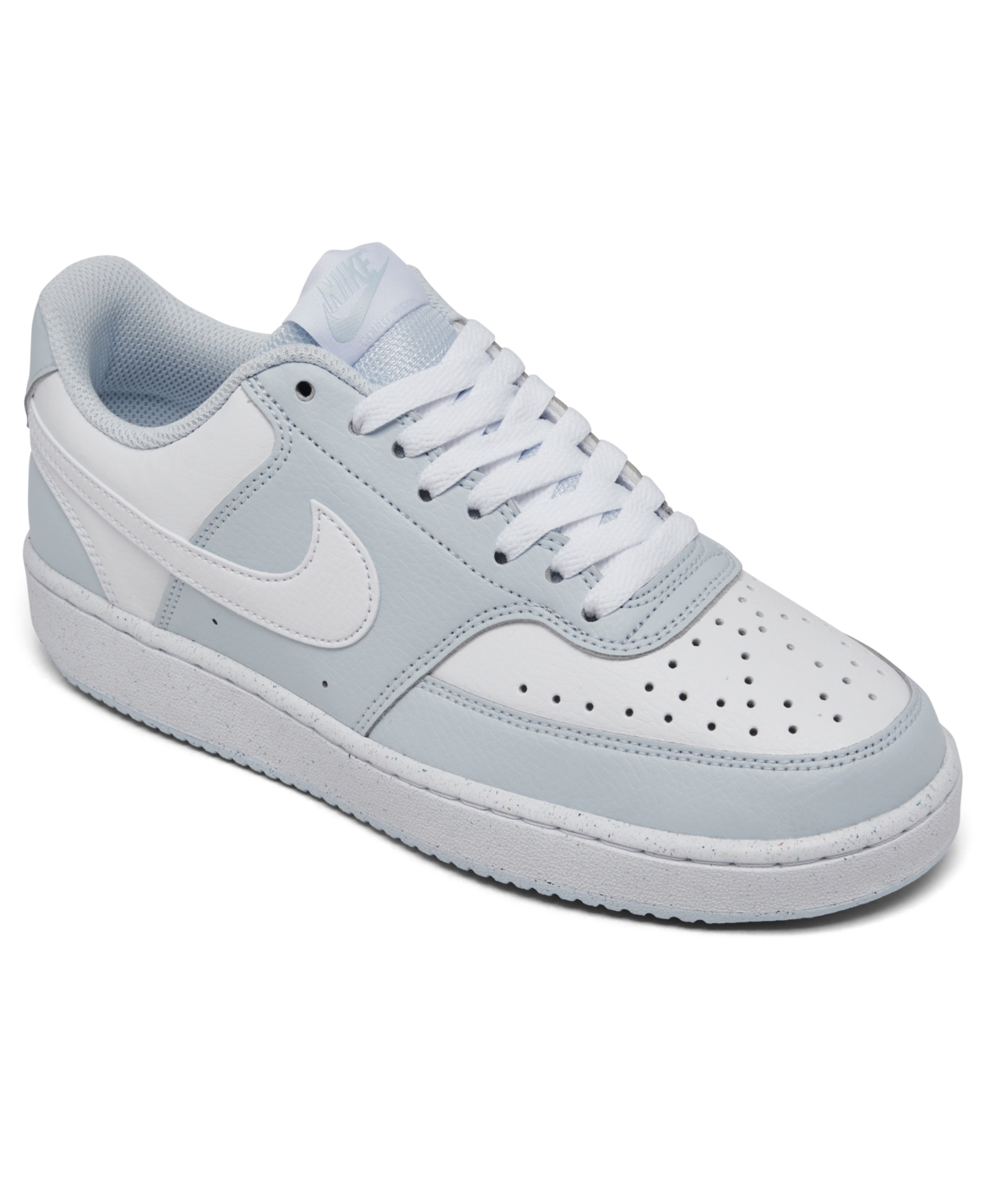 Women's Court Vision Low Next Nature Casual Sneakers from Finish Line - Grey/White