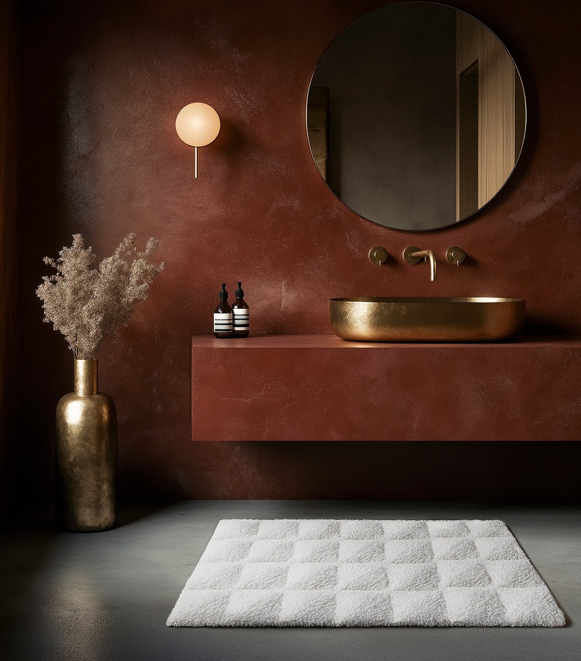 Egyptian Cotton Diamonds Bath Mat