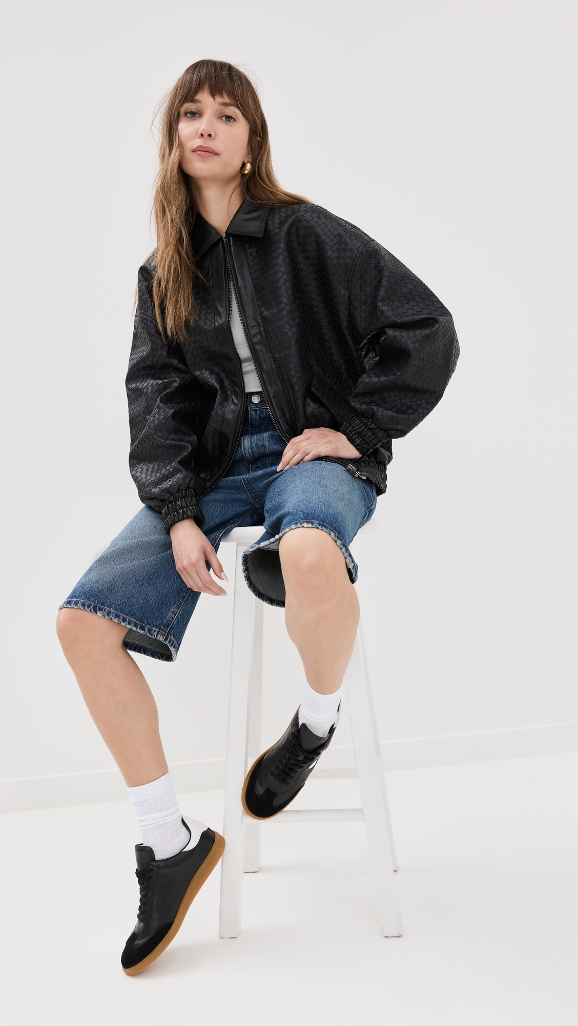 Kenny Woven Bomber Jacket ONYX