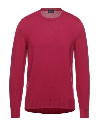 Drumohr Man Sweater Garnet Size 46 Merino Wool