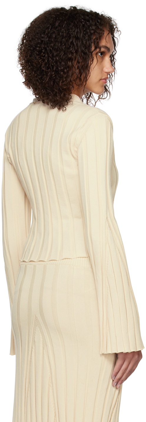 Off white v-neck cardigan