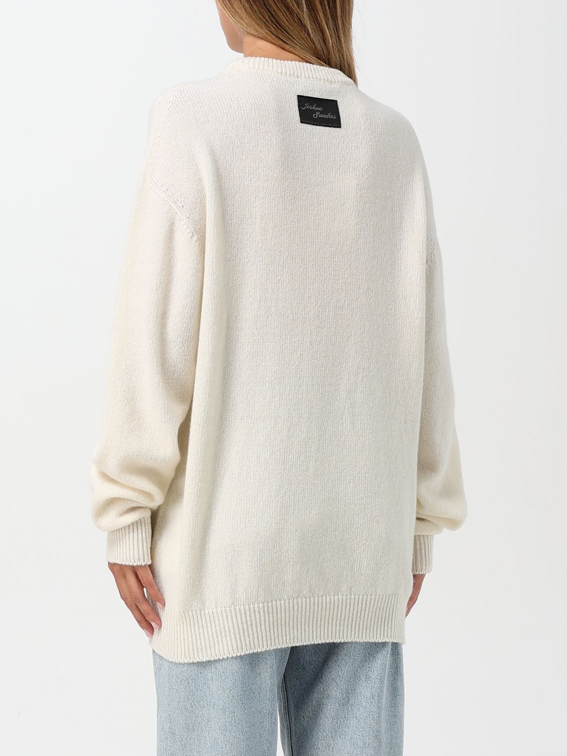 Intarsia-slogan sweater - Neutrals