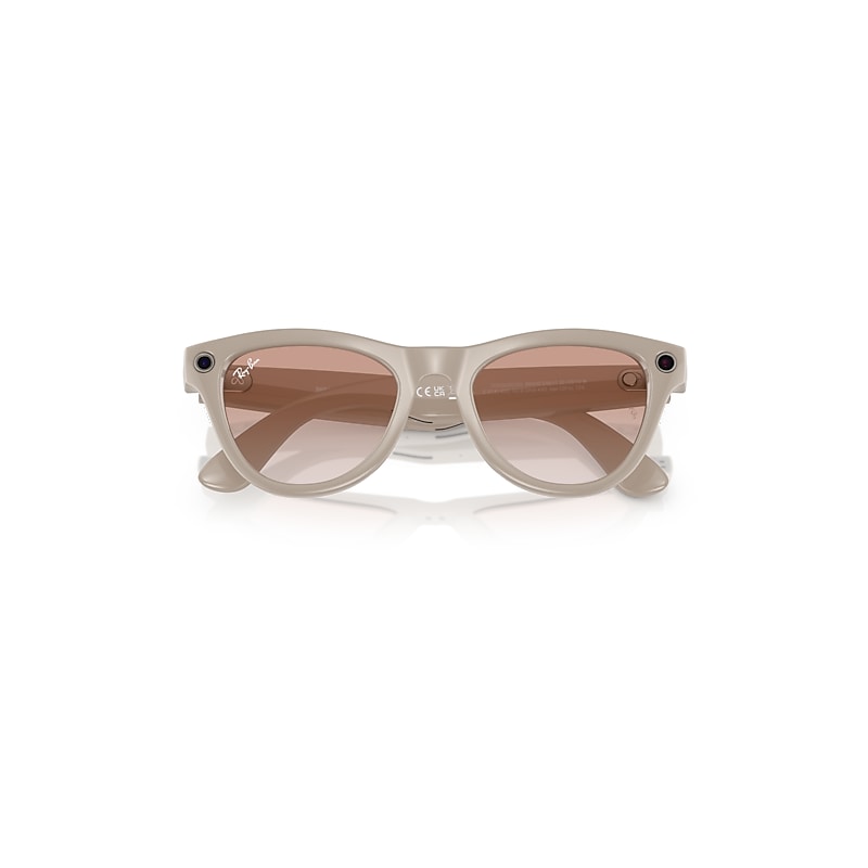 Ray-Ban Meta Chalky Gray Frame Pink Lenses AI Glasse