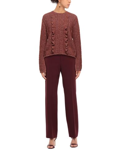 Woman Sweater Brick Size L Alpaca wool, Cotton, Polyamide, Wool, Elastane
