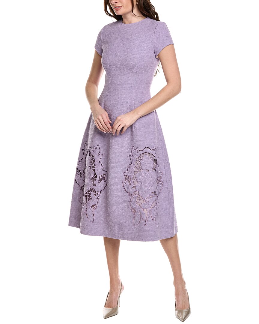 Tweed Silk & Wool-Blend Midi Dress