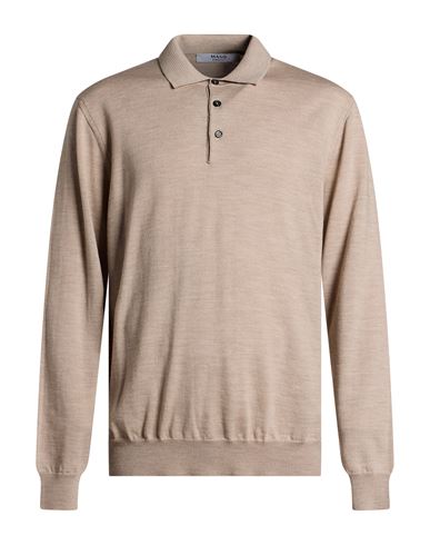 Man Sweater Sand Size 44 Merino Wool
