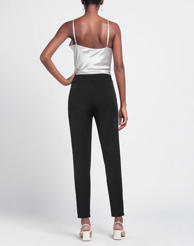 Woman Pants Black Size M Polyester, Elastane
