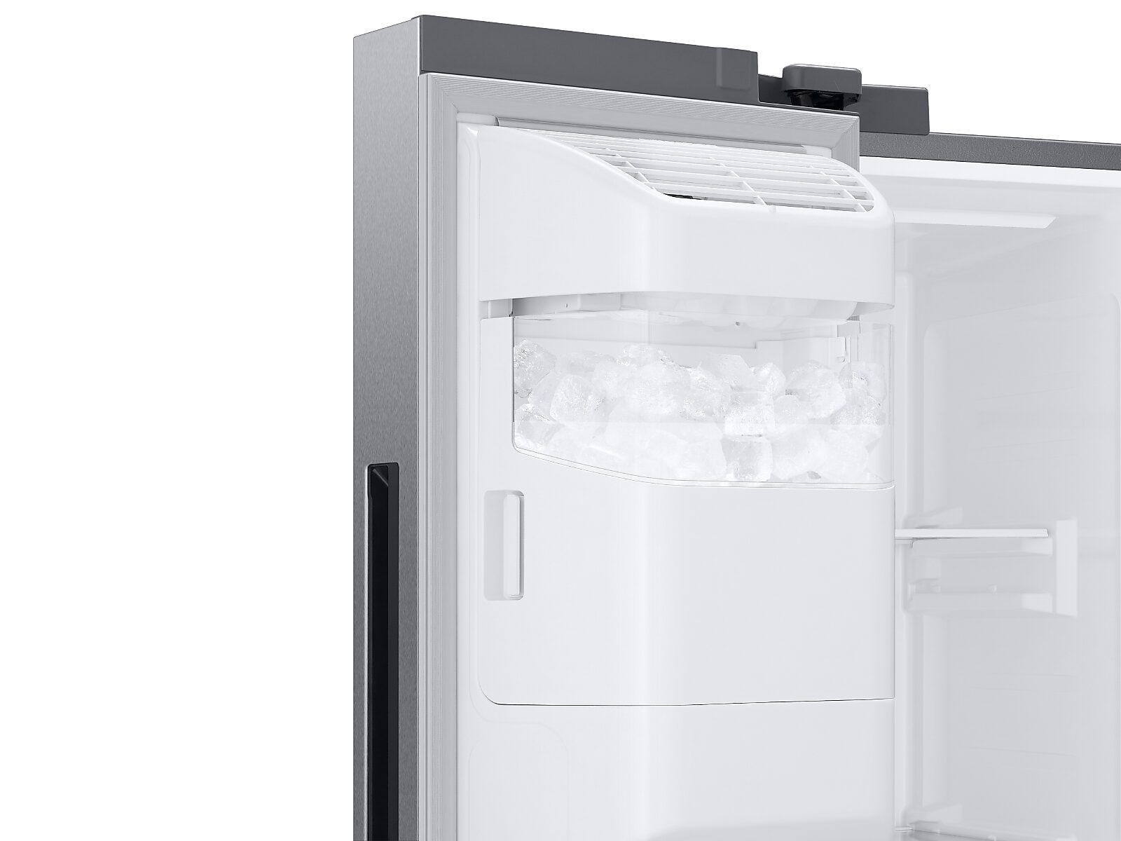 22 cu. ft. Counter Depth Side-by-Side Refrigerator with Touch Screen Family Hub™ in Silver(RS22T5561SR/AA)
