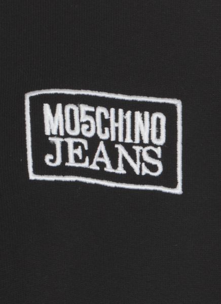 Moschino Jeans Logo Embroidered Drawstring Hoodie
