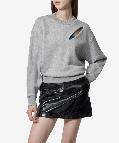 Slash Detail Sweatshirt