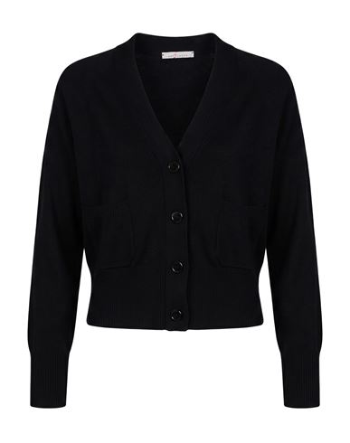 Woman Cardigan Black Size 12 Merino Wool