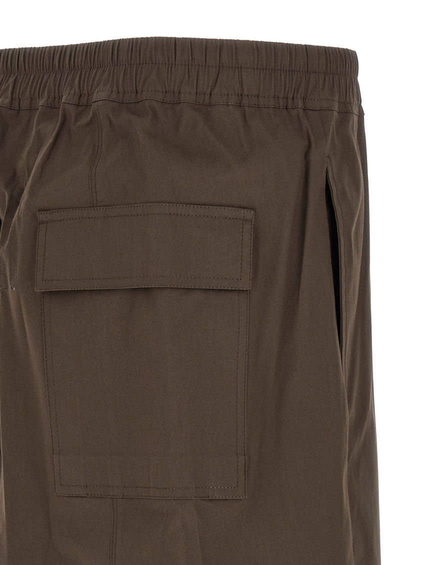 Rick Owens - pods label bermuda shorts back pocket