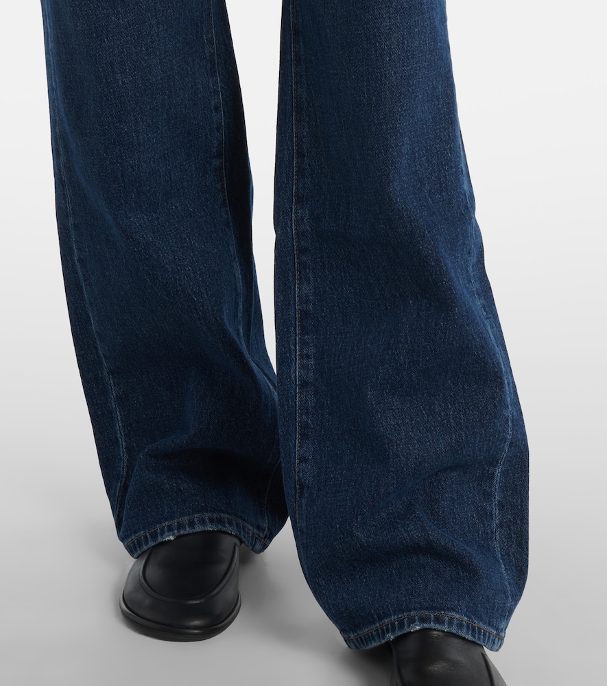 High-rise flared jeans