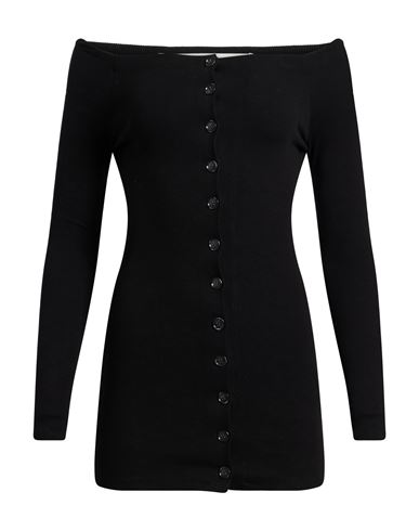 Woman Mini dress Black Size M Polyester, Rayon, Elastane