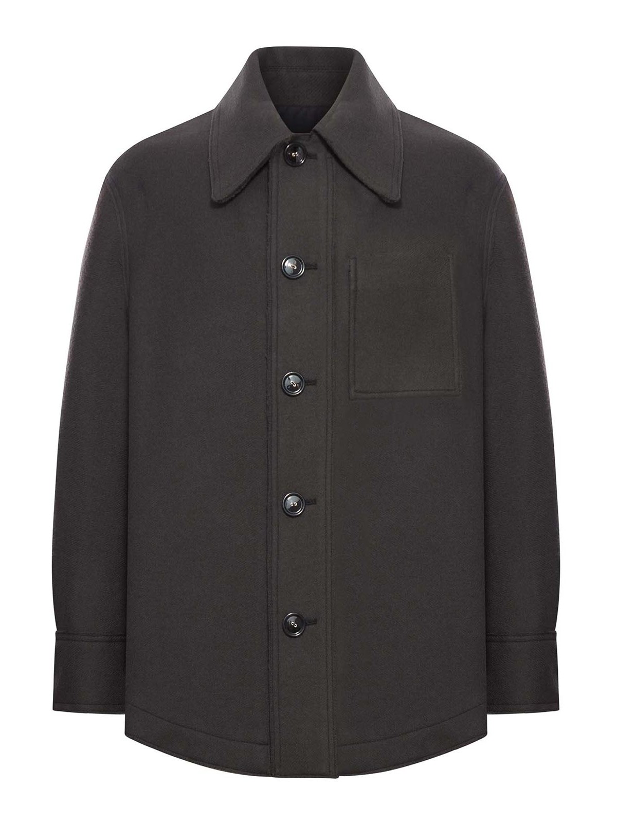 Wool Gabardine Overshirt