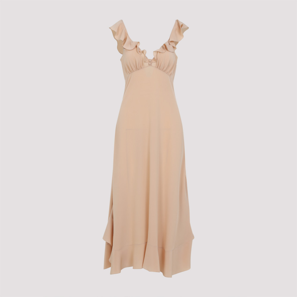 Long Crepe De Chine Sundress
