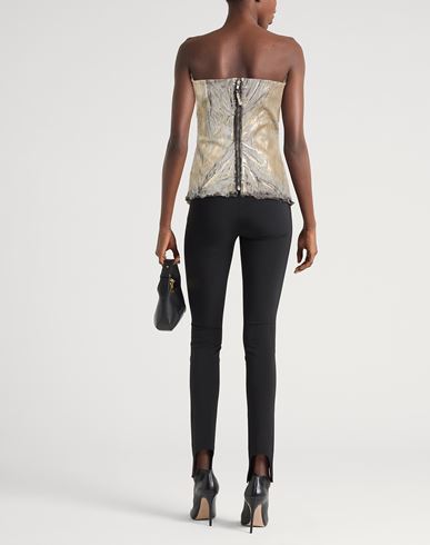 Woman Top Gold Size 10 Cotton, Elastomultiester, Rubber