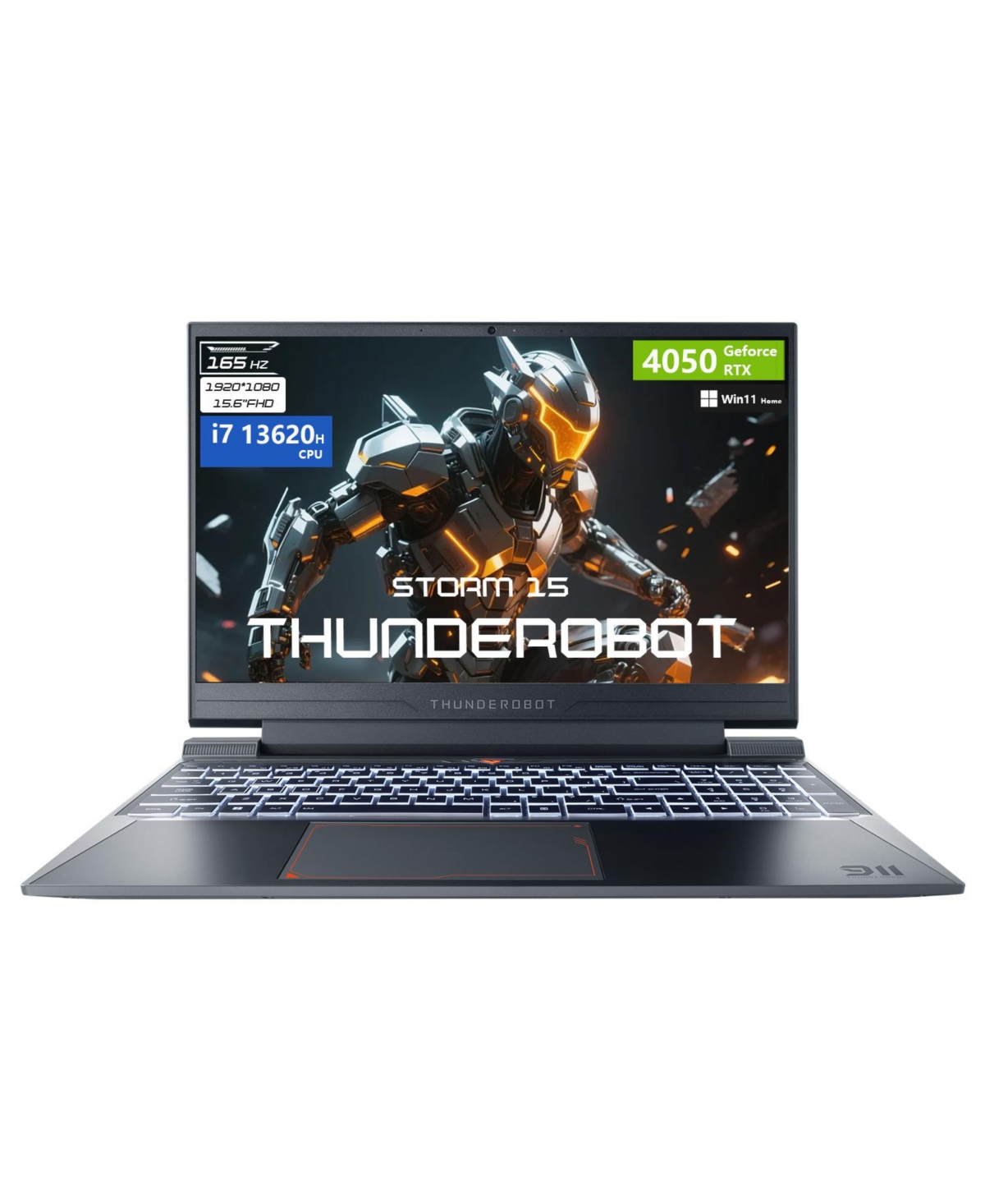 "Storm 15 15.6"" Traditional Laptop Intel Core i7 64GB Ram Nvidia GeForce Rtx 4050 2TB Ssd Storage Windows 11 Home 165Hz - Black"