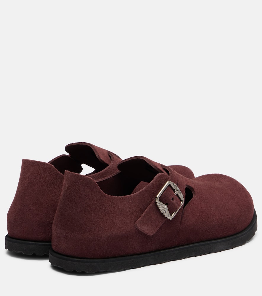 London suede slip-on shoes