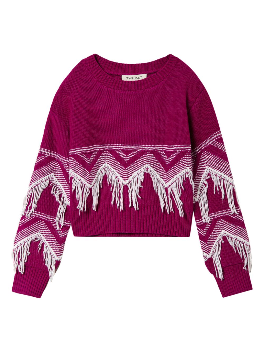 Fringed jumper - Pink