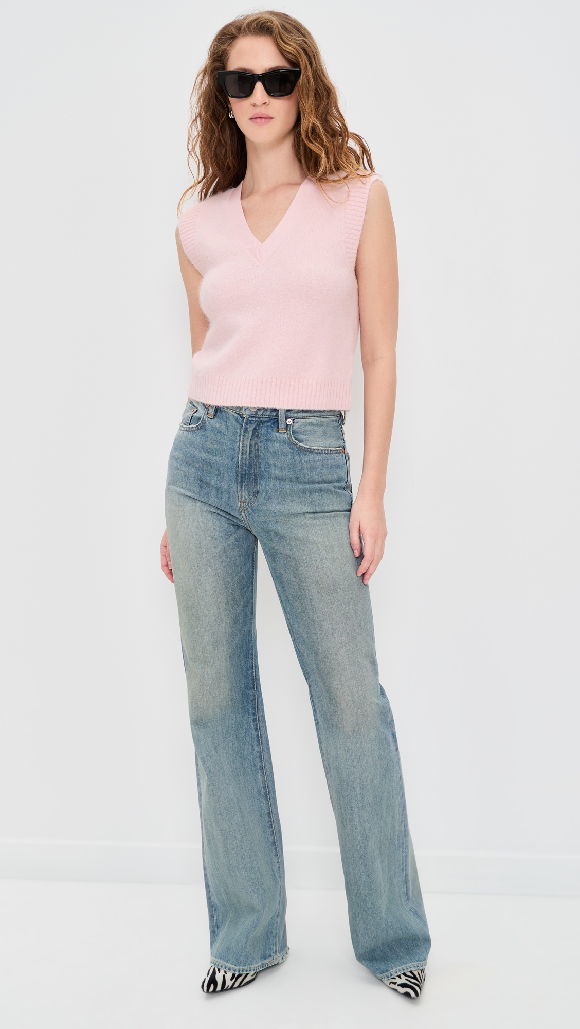 Maxine Sweater Vest Blush