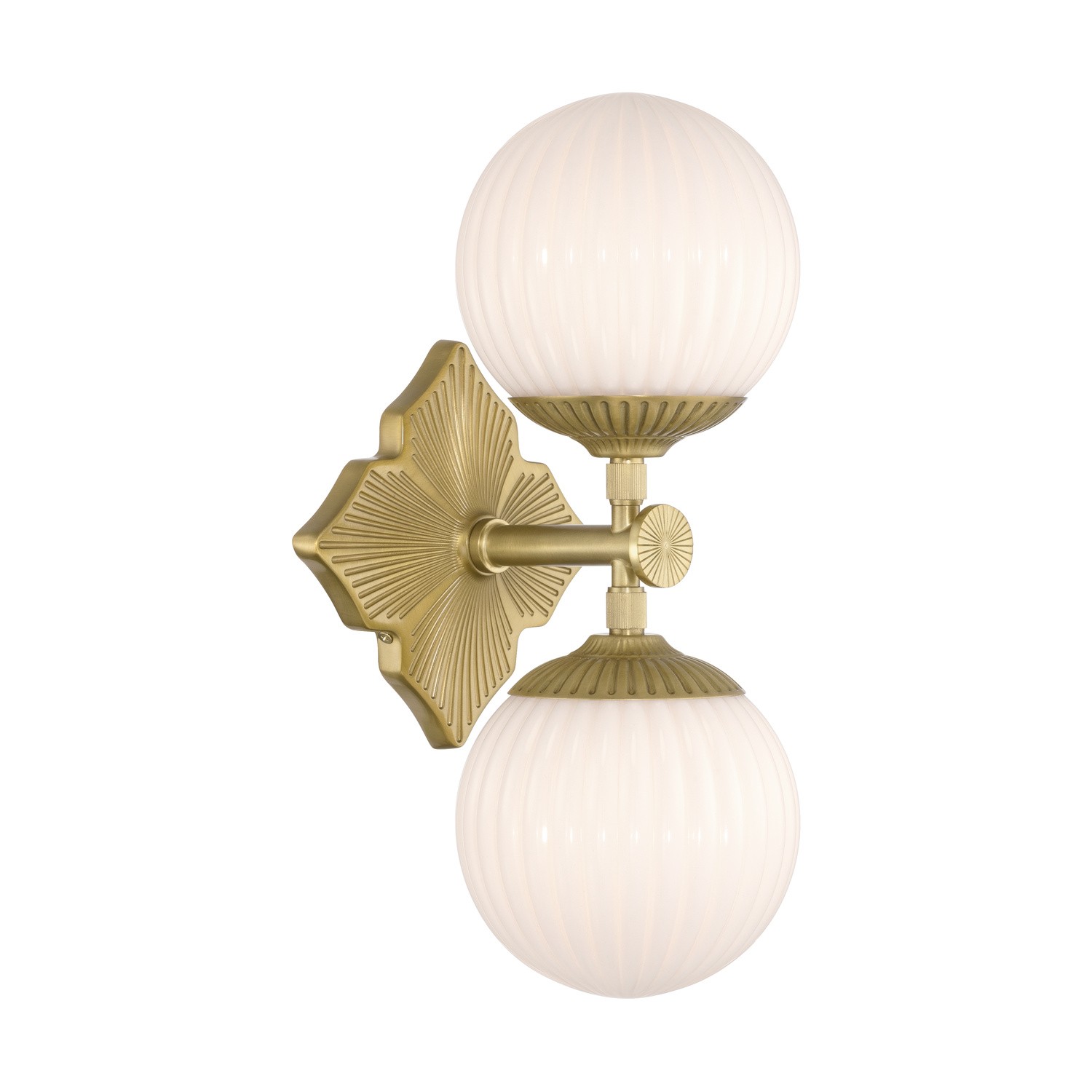 Aged Brass Wall Sconce from the Orly Collection