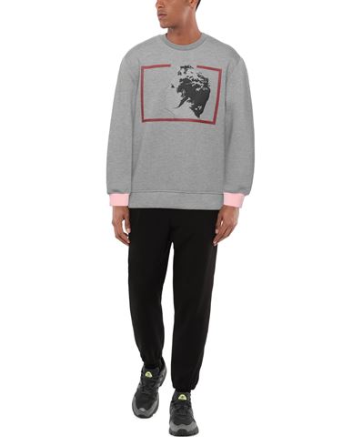Man Sweatshirt Grey Size L Viscose, Elastane, Polyester
