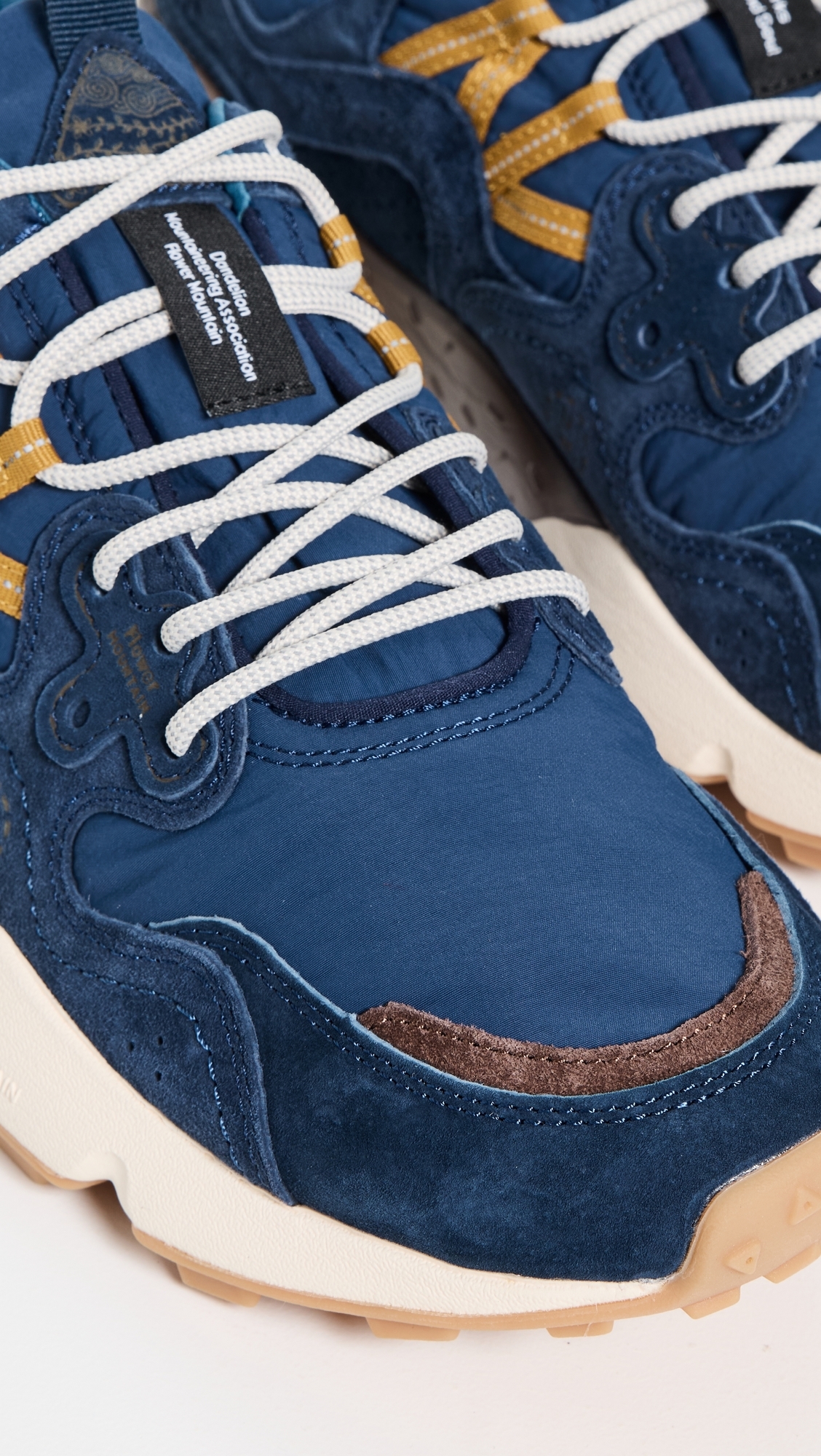 Flower Mountain Universal Works x Flower Mountain Yamano 3 Sneakers Navy Brown
