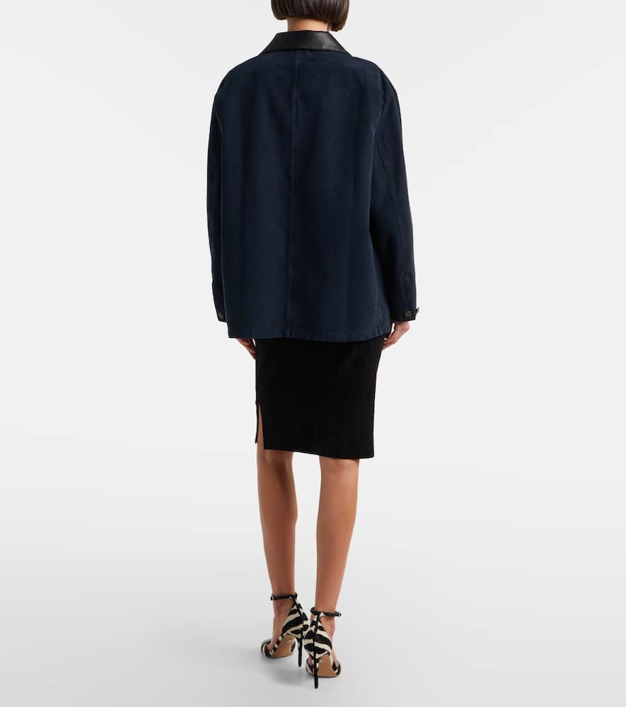 Gin suede midi skirt