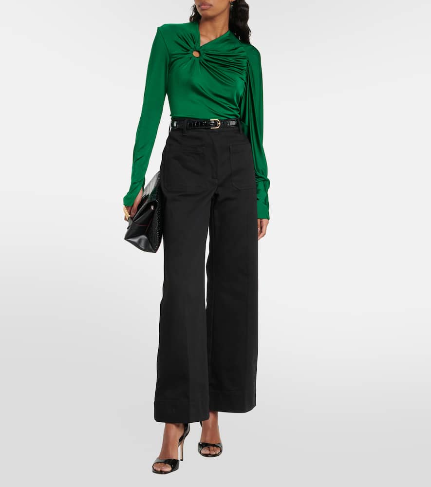 Victoria Beckham Gathered jersey top