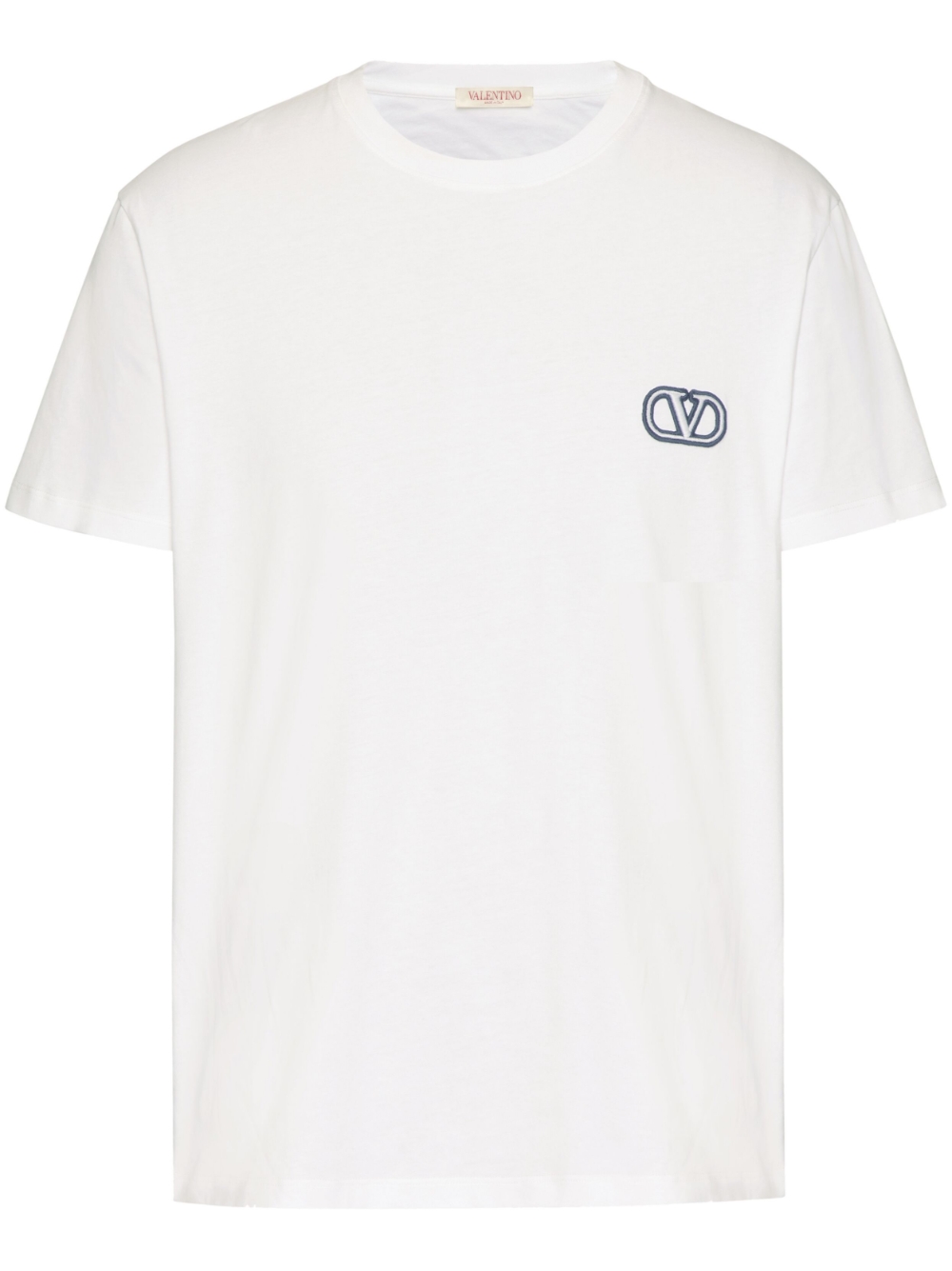 VLogo Signature-embroidered T-shirt - Black