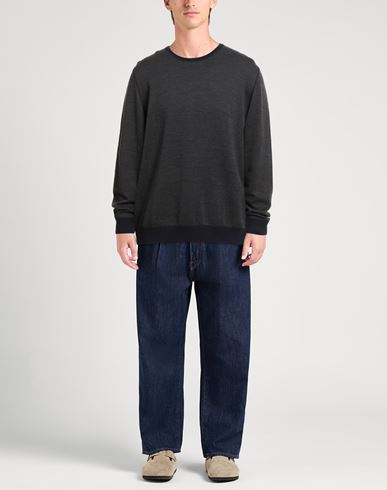Gran Sasso Man Sweater Charcoal Size 46 Virgin Wool