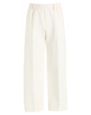 Man Pants Off white Size 36 Paper Yarn, Viscose