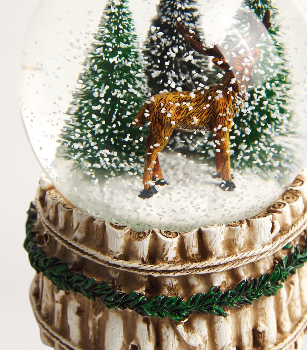 Stag Musical Snow Globe