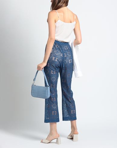 Woman Pants Slate blue
