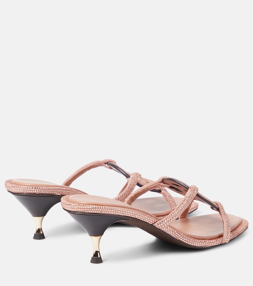 Geo Bombe Miller suede sandals