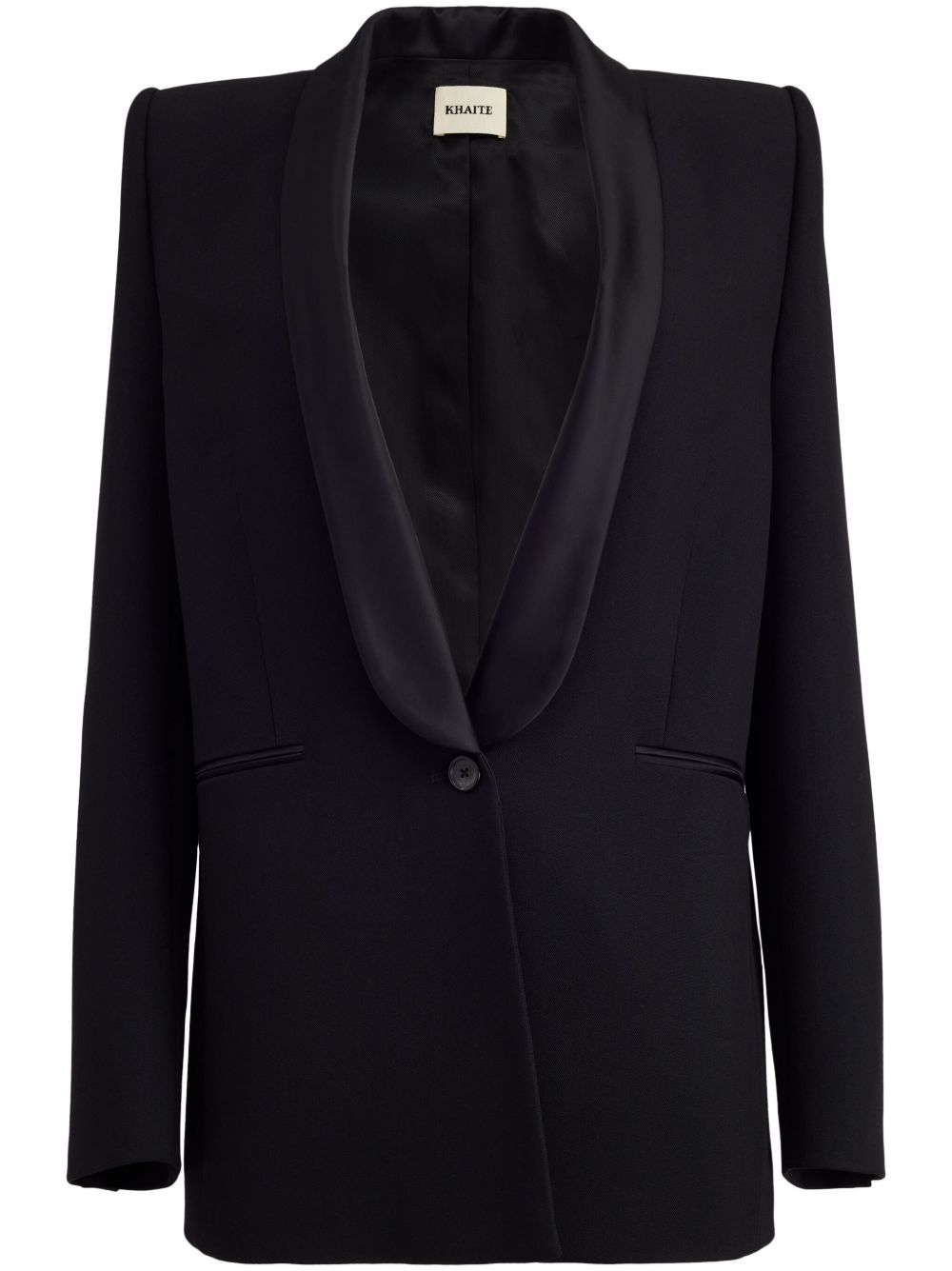 The Helio shawl-lapels blazer - Black