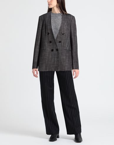 Woman Blazer Black Size 8 Cotton, Polyester, Elastane