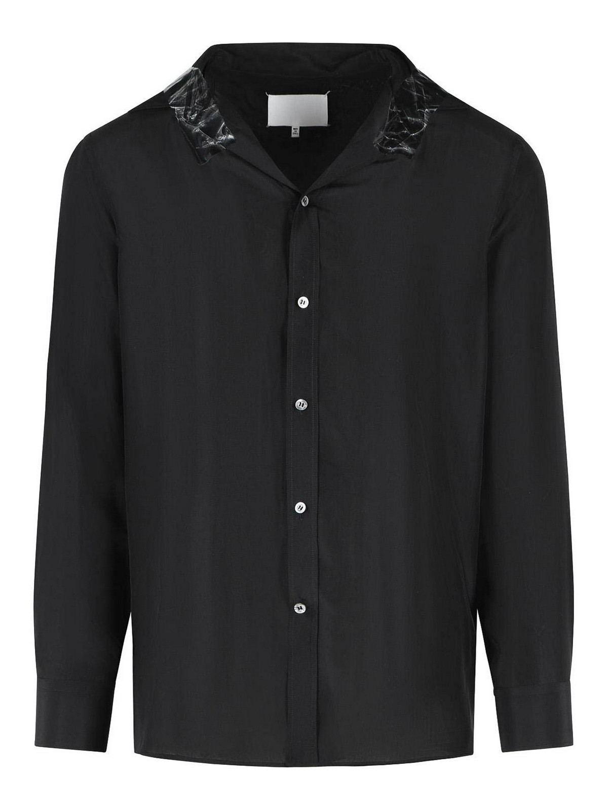 Maison Margiela - silk shirt long sleeves pointed collar