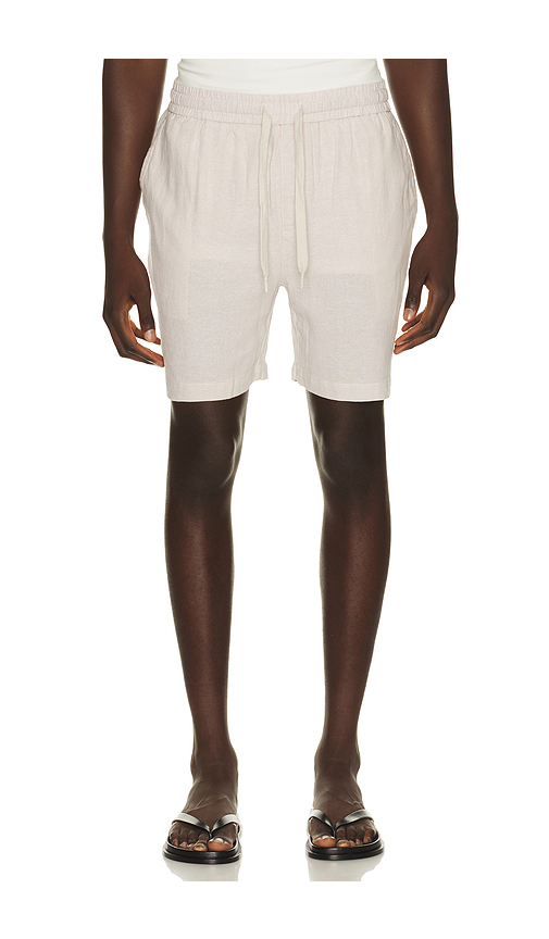 Vintage Summer Linen Shorts in Sand. S also in M, L, XL/1X, XXL/2X